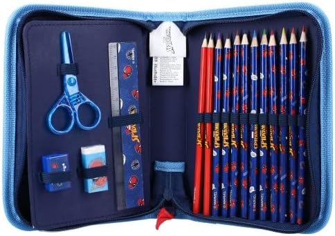 Undercover Gefülltes Federmäppchen Spider-Man mit Name personalisiert | Superhelden Federtasche für