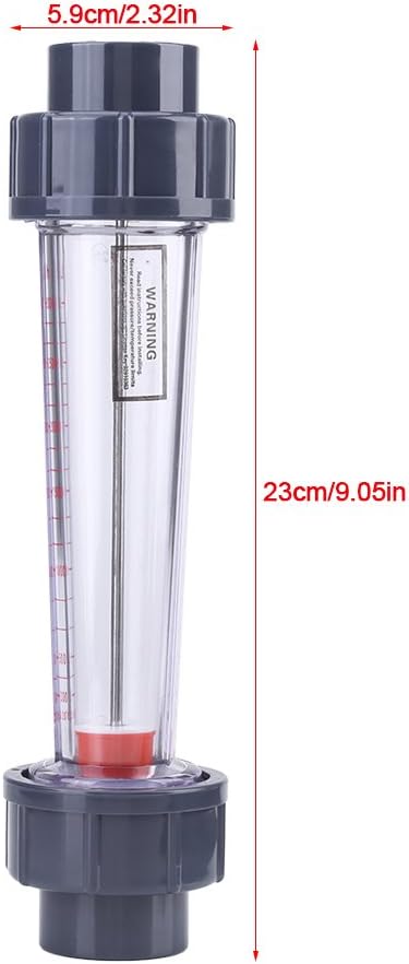Durchflussmesser-Rotameter Kunststoffrohr Typ LZS-25 Durchflussmesser 300-3000L/H Wasser-Rotameter