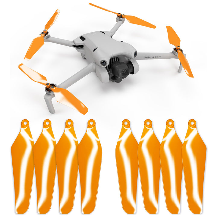Master Airscrew Super Stealth Propeller für DJI Mini 4 Pro &amp; Mini 3 Pro - Orange, 4 Propeller im Set