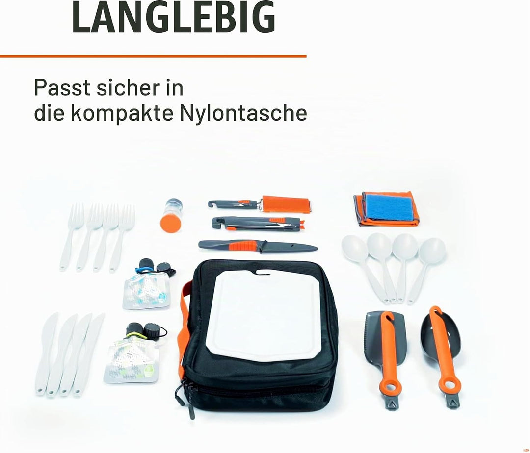 GSI Outdoor Küchenutensilienset 24-teilig, mehrfarbig, 90104