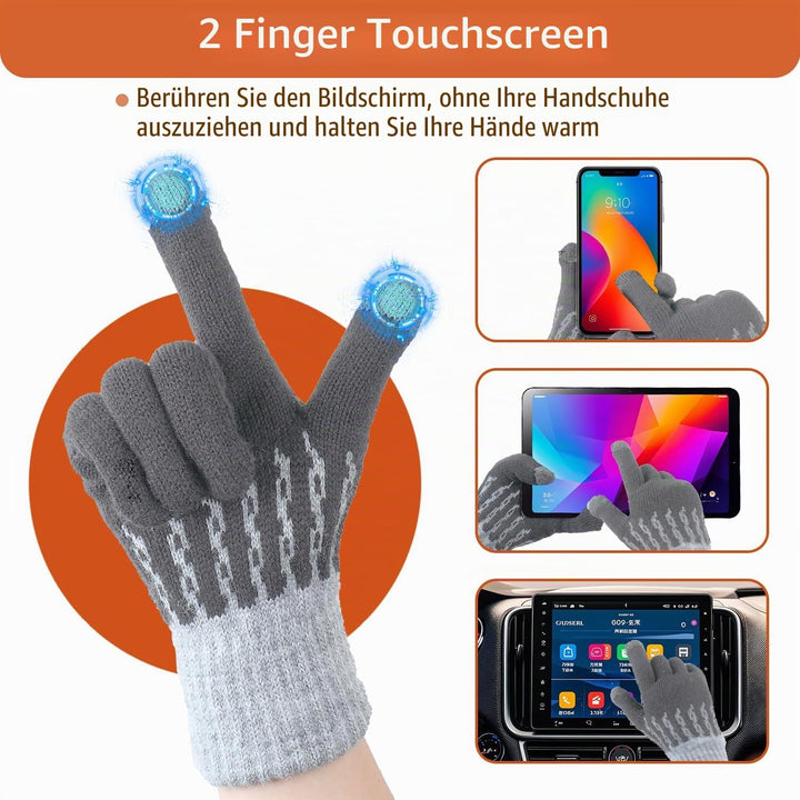 USB Beheizte Handschuhe für Männer Frauen, Winter Hände Warm Handschuh Vollhände Touchscreen Laptop