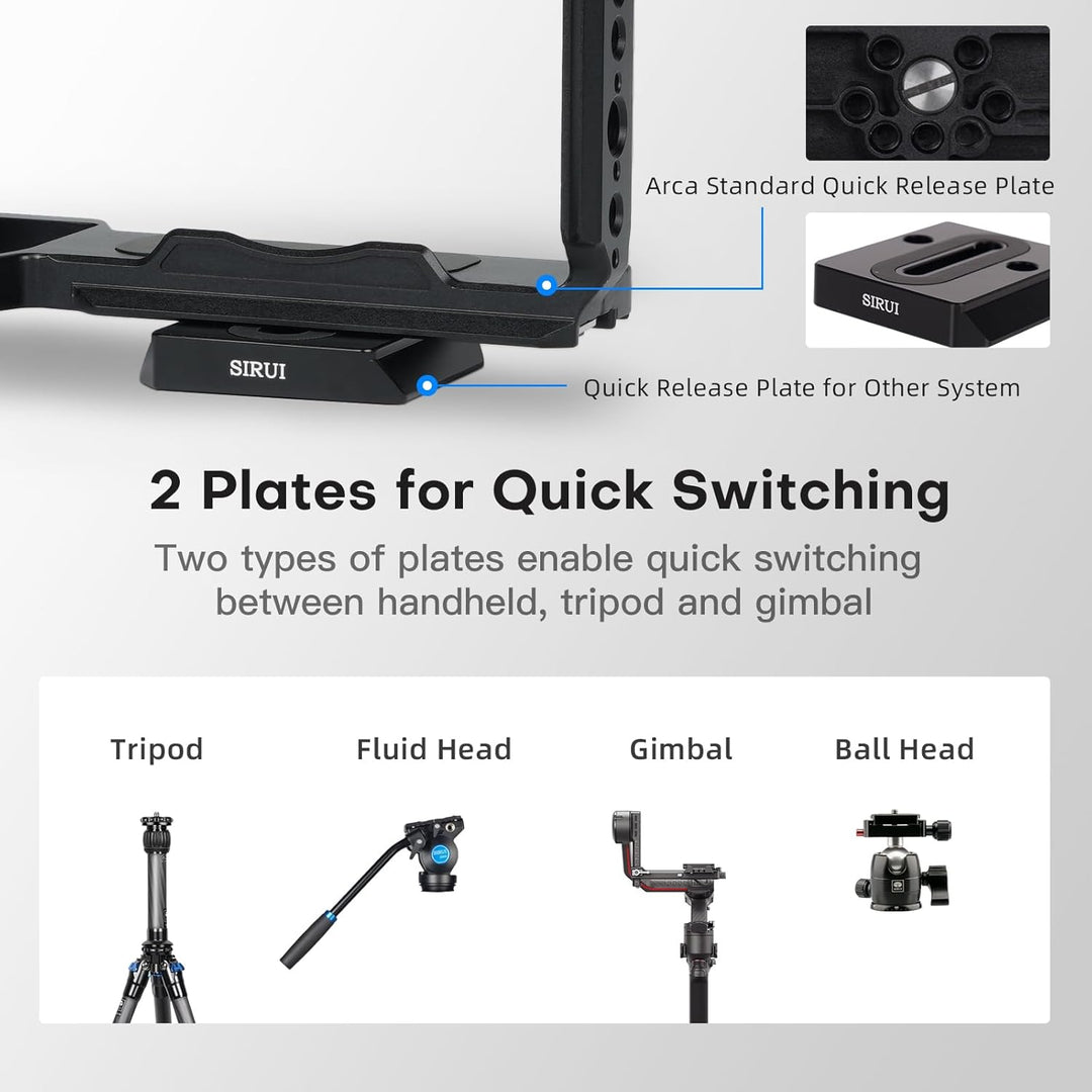 SIRUI Kamera Käfig Cage mit Top Handle für Panasonic LUMIX S5II/S5IIX,Arca-Swiss-kompatibel,Kamerage