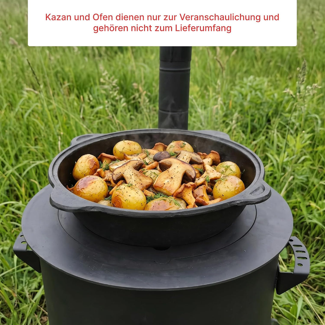 4BIG.fun Adapter - Ringe für Eintopfofen 34,5-38 cm Utschak Herdplatte für Feuerkessel Anpassungspla