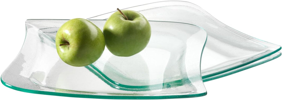 Mäser, Serie La Musica, Platzteller aus Glas, Serviergeschirr im 3er-Set Platzteller Glas, im 3er-Se