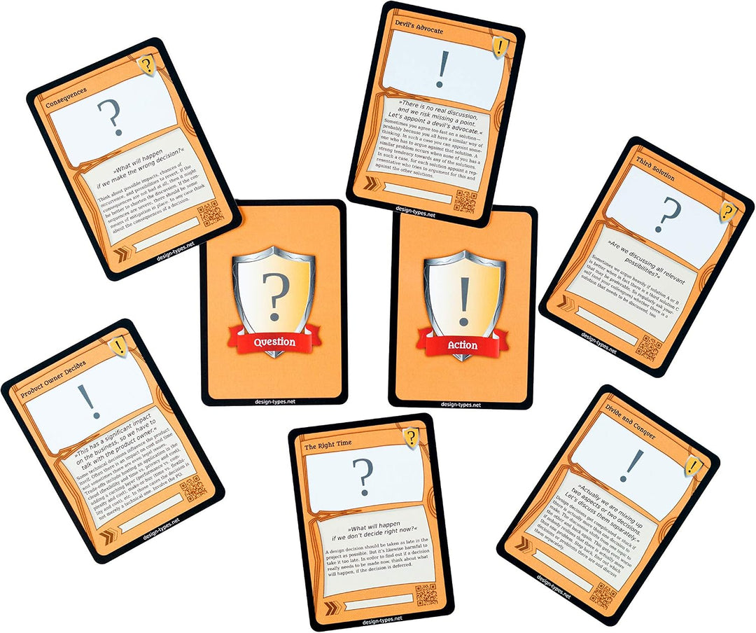 Doppelset Software Design Cards – Karten mit Design-Prinzipien, überzeugenden Argumenten und Moderat