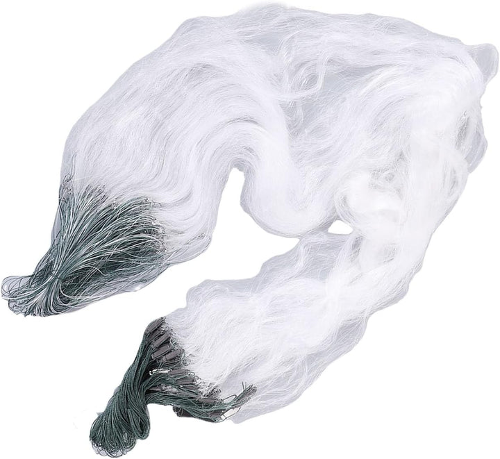 50 m Länge 1,5 m Höhe 3 Schichten schweres Fischernetz mit Schwimmfischzubehör(4 Finger) Blau, Blau