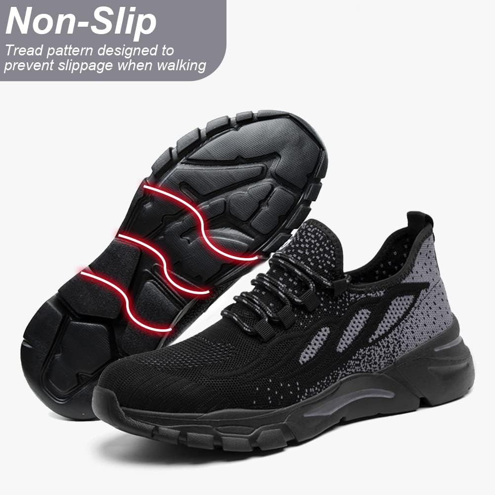 NuCamper Sicherheitsschuhe Arbeitsschuhe Herren Damen Stahlkappenschuhe Sneaker Leicht Atmungsaktive