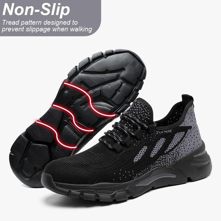 NuCamper Sicherheitsschuhe Arbeitsschuhe Herren Damen Stahlkappenschuhe Sneaker Leicht Atmungsaktive