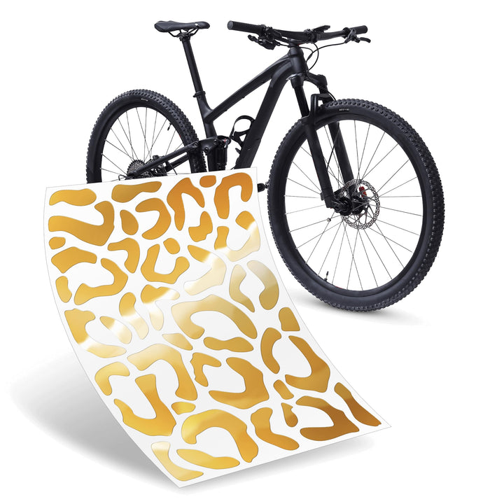 Riesel Design ® Fahrrad Aufkleber Set, 20 x 15 cm, Sticker Kit für Rahmen und Helme, Witterungsbestä