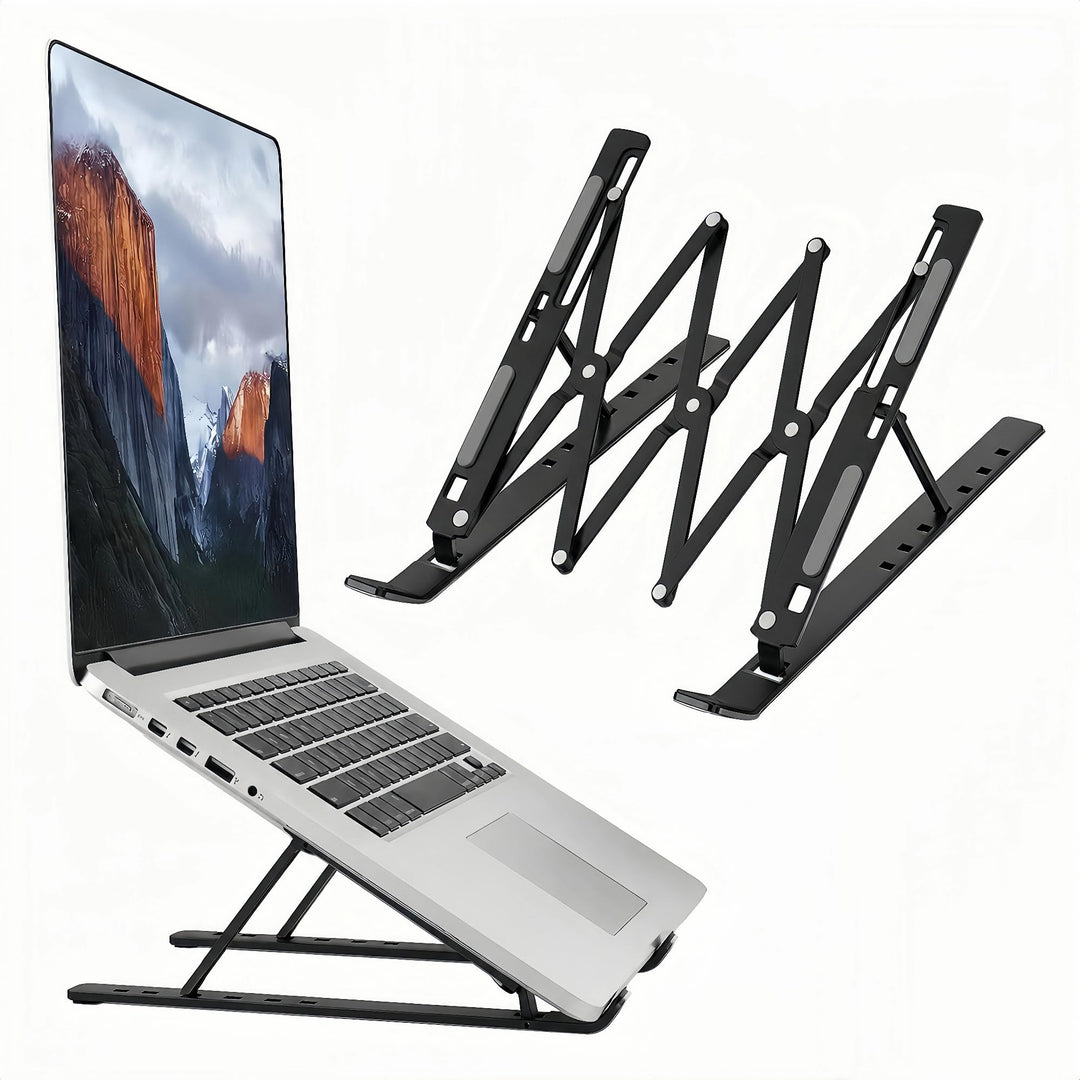 Laptop ständer aus Aluminium,Faltbarer,belüfteter Halter,laptopständer höhenverstellbar,Ergonomisch