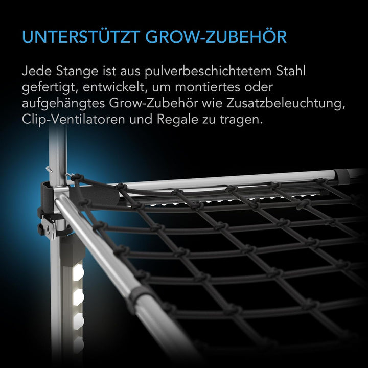 AC Infinity Verstärkungsstangen-Set 60 x 60 cm – Zur Stabilisierung von Growzelten, ideal zur Befest