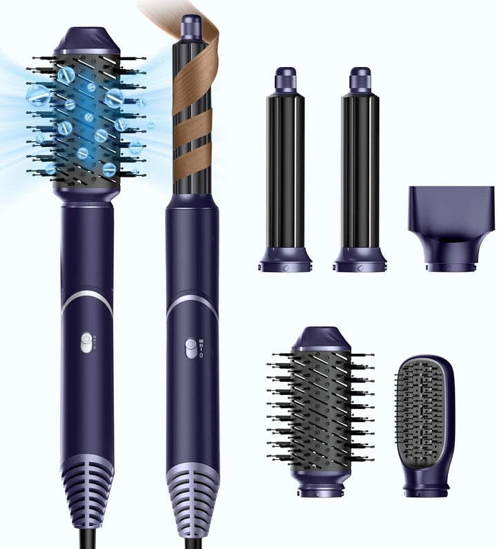 UKLISS Airstyler 5 in 1 Hairstyler Luft-Lockenstab Ionen Haartrockner Warmluftbürste Multistyler 5 i