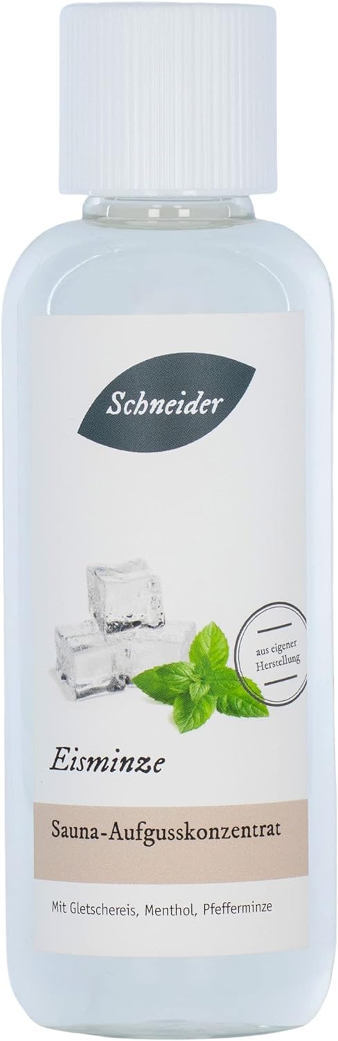 Saunabedarf Schneider - Aufgusskonzentrat, Saunaaufguss Eis-Minze 250ml