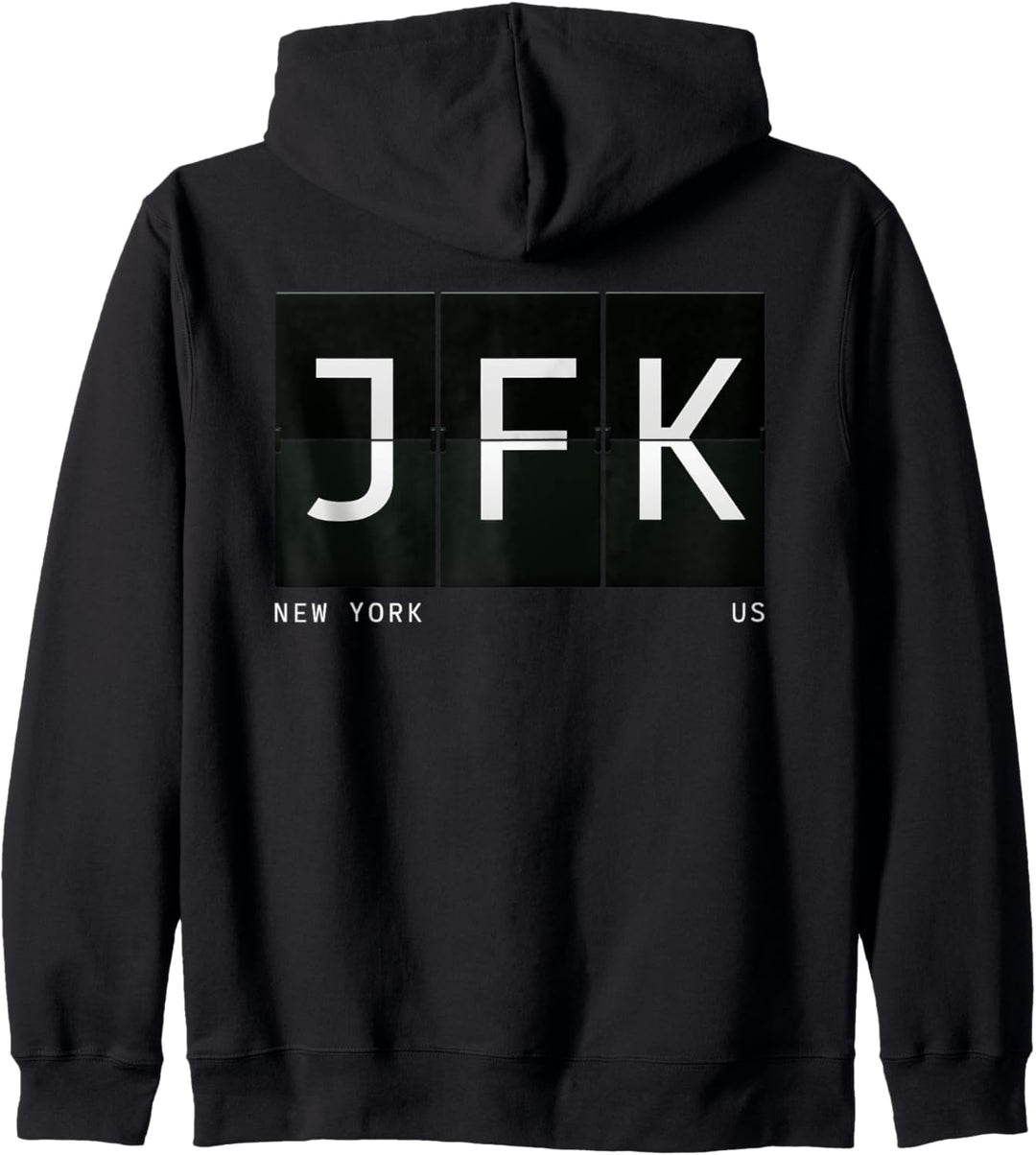 JFK New York US Retro Flughafen Code Design Weltreisender Kapuzenjacke