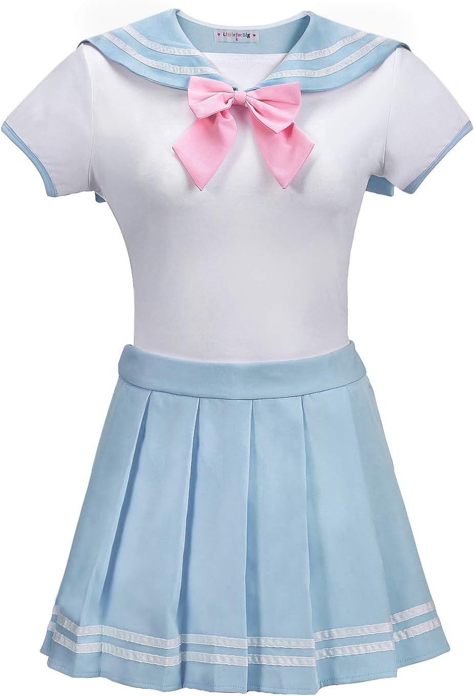 LittleForBig Baumwolle Strampler Onesie Pyjamas Bodysuit - Cosplay Magisches Mädchen Blau Strampelan