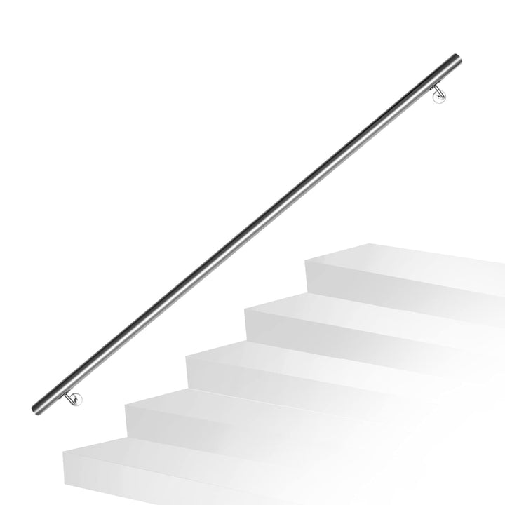 Ikodm Edelstahl Handlauf Treppengeländer Geländer Wandhandlauf Wand Treppe 150 cm Ø 42mm für Aussen