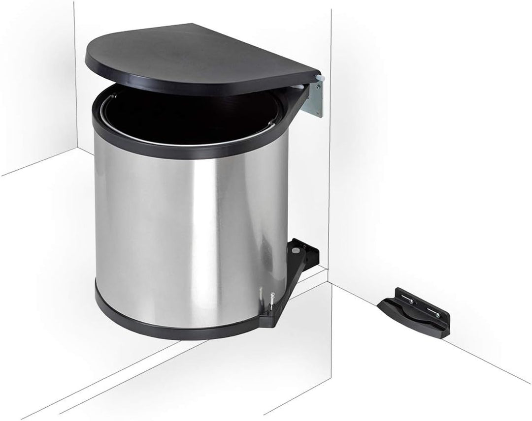 Wesco Die Runden Einbaueimer 13 Liter Weiss, Weiss