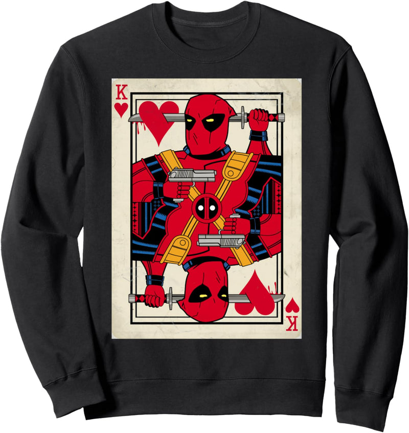 Marvel Deadpool King of Hearts Sweatshirt