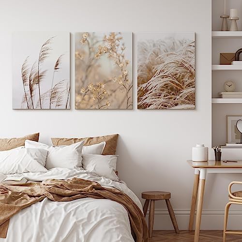 Muralo - Wandbilder Leinwand Set Aufhängefertig - Bilder für Wohnzimmer Schlafzimmer - Moderne Wandd