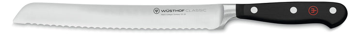 WÜSTHOF Classic Brotmesser 20 cm, Schwarz Schwarz 20 cm Brotmesser, Schwarz 20 cm Brotmesser
