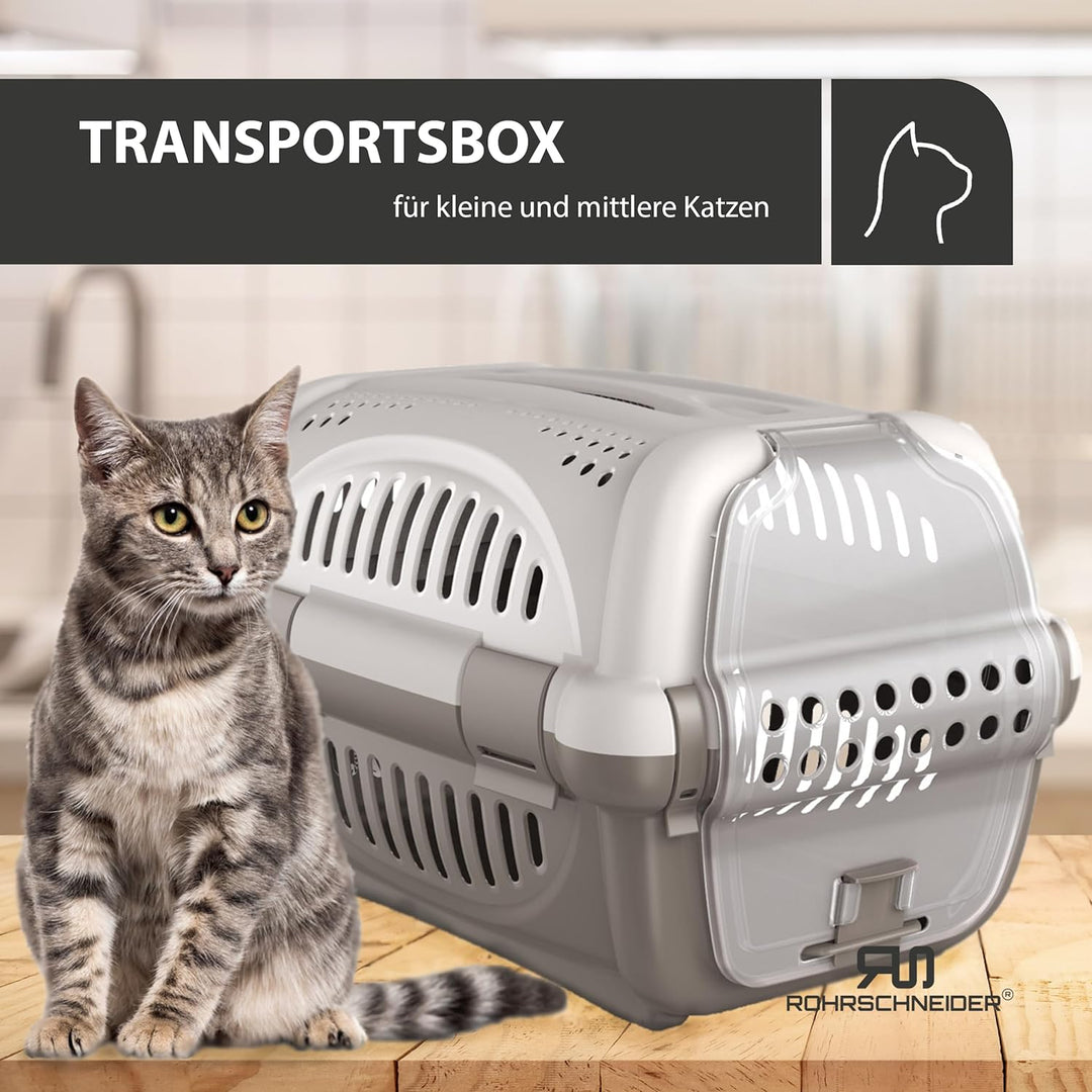 Rohrschneider Katzen Transportbox | Transportbox Katze | Hundebox | Transportbox Hund | Katzenbox gr