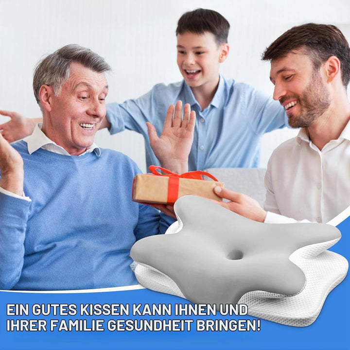 Ehomfory Nackenstützkissen Nackenkissen Kopfkissen Memory Foam Kissen, Ergonomisches Seitenschläferk