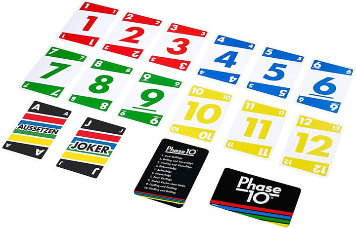 Spar-Set - 4 Verschiedene Kartenspiele-Set: UNO, Skip BO, Phase 10 und DOS,