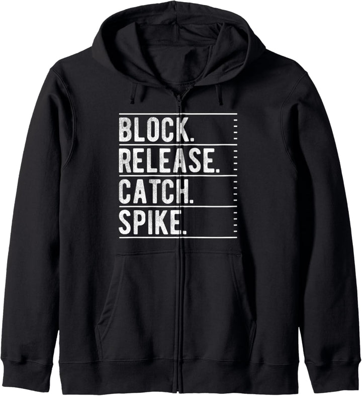 Block Release Catch Spike Tight Ends Day Quote Kapuzenjacke