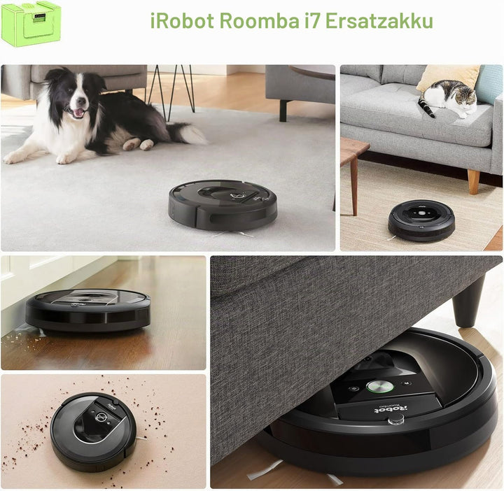 4000mah Lithium-Ionen Ersatzakku für i Robot Roomba e und i Serie i7/i7+ i4/i4+ i3/i3+ e5 e6 i7158 i