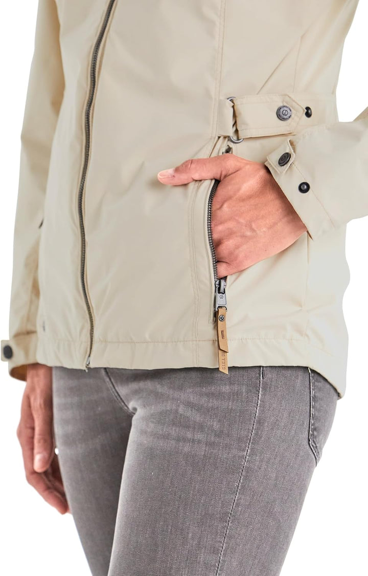 G.I.G.A. DX Damen Jamil Wmn Jckt A Funktionsjacke/Outdoorjacke mit abzippbarer Kapuze 46 ecru, 46 ec