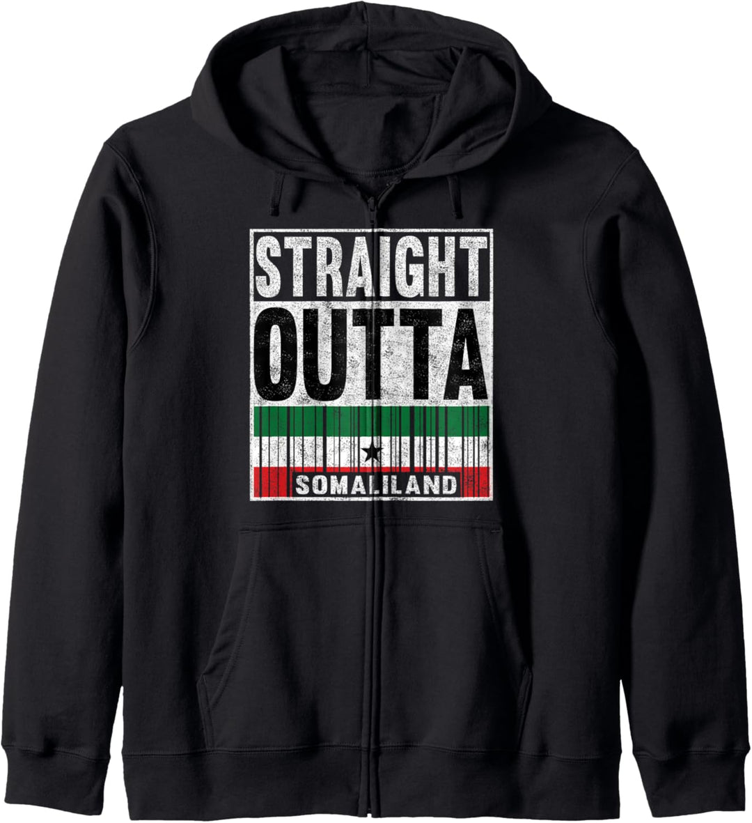 Somaliland-Flagge, gerade, Outta, Somaliland, Stolz, Patriot, Geschenk Kapuzenjacke
