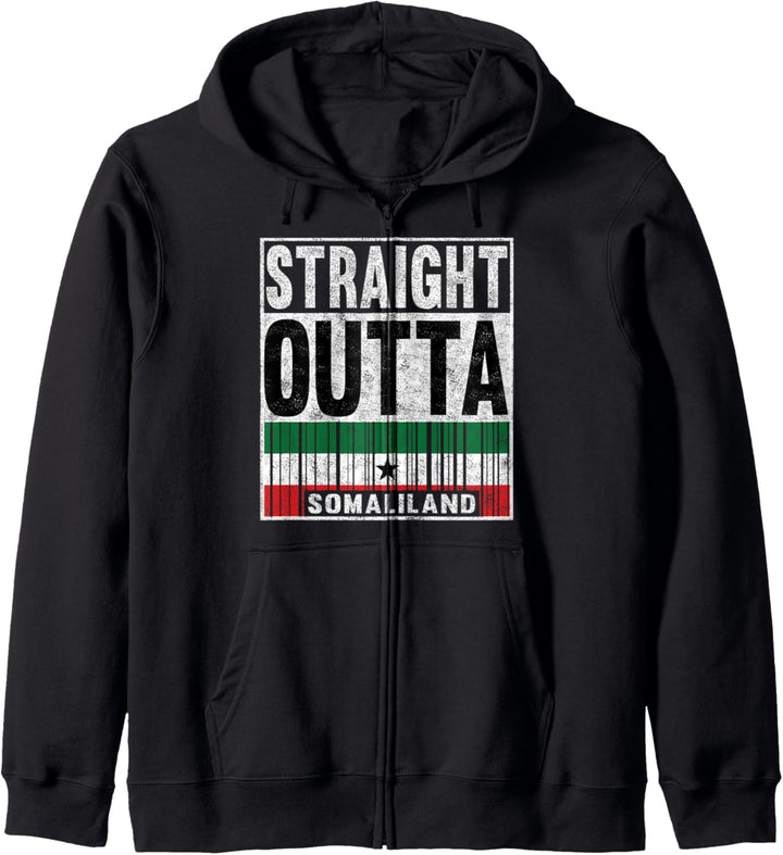 Somaliland-Flagge, gerade, Outta, Somaliland, Stolz, Patriot, Geschenk Kapuzenjacke