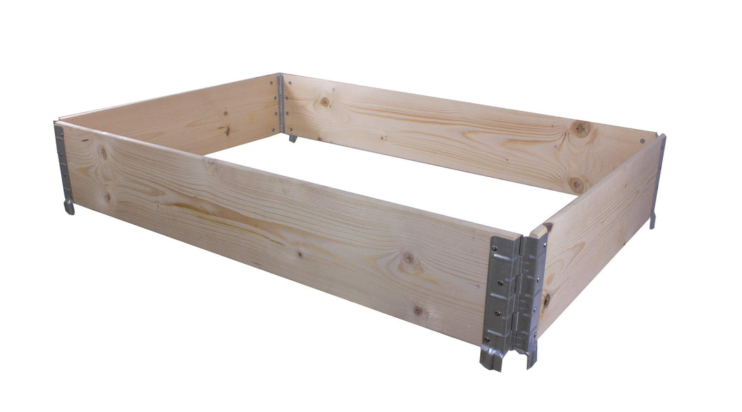 BigDean Palettenrahmen Aufsetzrahmen Stapelrahmen Europalette LxBxH ca. 120x80x19,5 cm Holzrahmen Pa