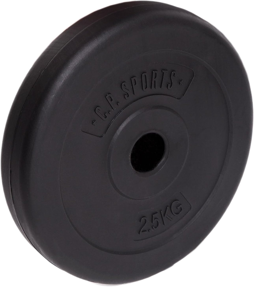 C.P. Sports Hantelscheiben 30mm | Paare 0,5KG bis 20KG oder Sets 26KG / 52KG | Kunststoff mit Zement