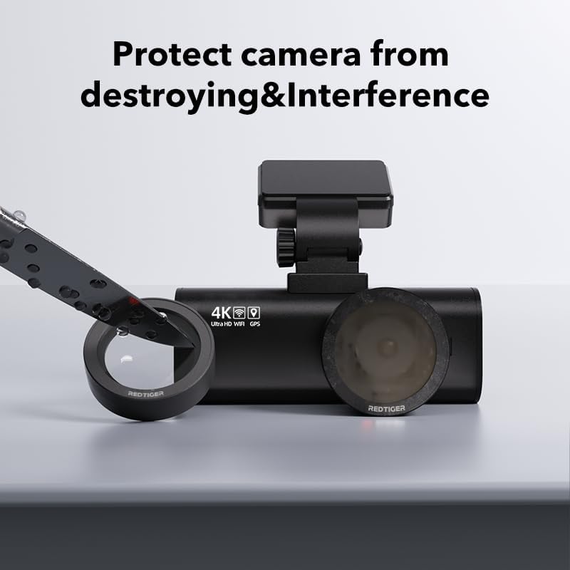 REDTIGER F7N zirkulare Polarisationslinse, CPL für Dashcam, Linsenschutz für F7N, Effektfilter unter
