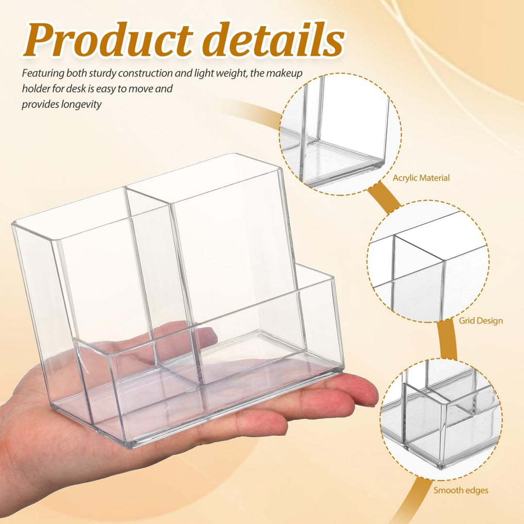 Desktop Kosmetikpinselhalter Clarity Organizer Make-up Pinsel Organizer Klar Stift Becher Schreibtis