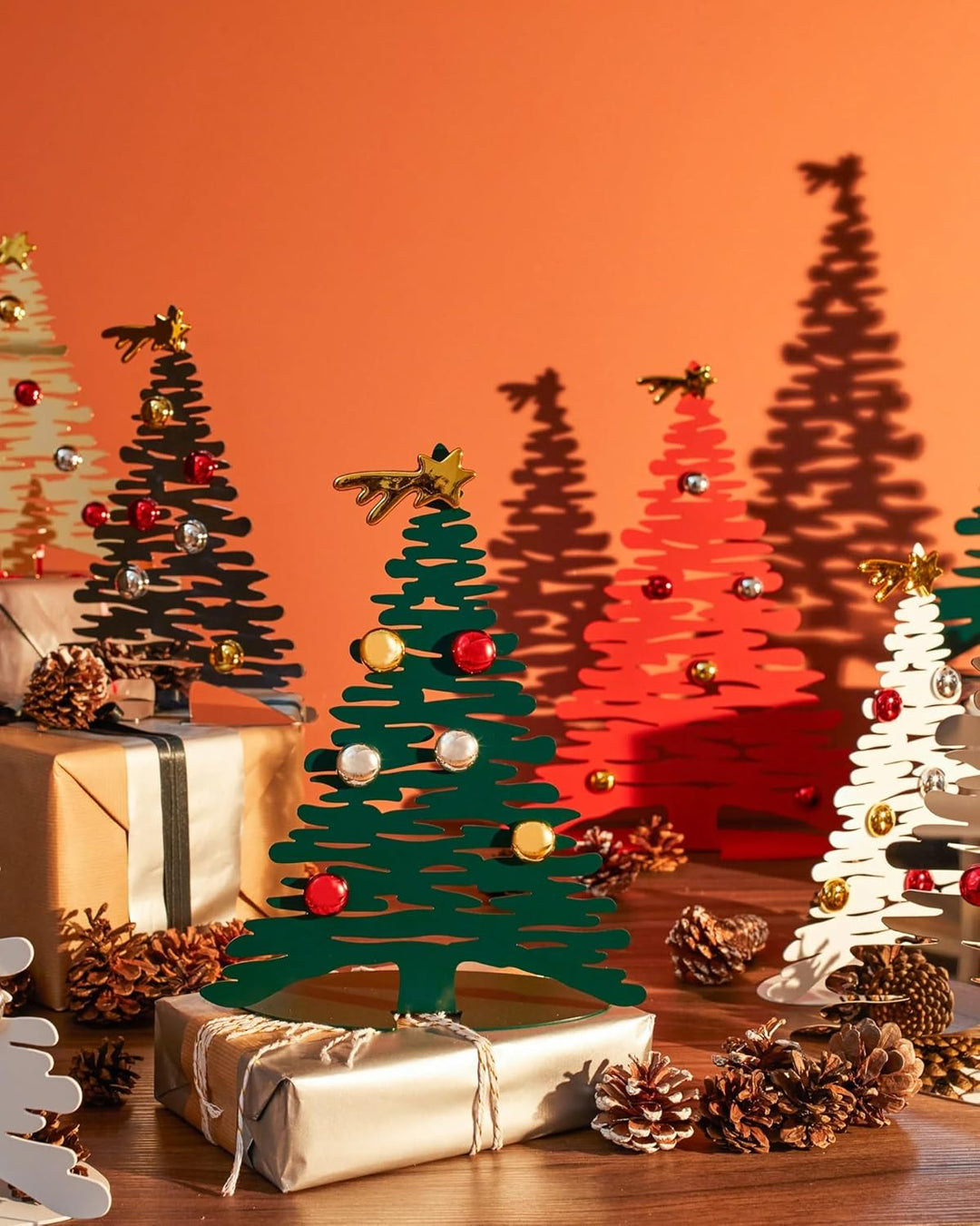 Alessi Bark for Christmas BM06/30 - Baumförmige Weihnachtsdekoration aus Edelstahl, Glänzendpoliert