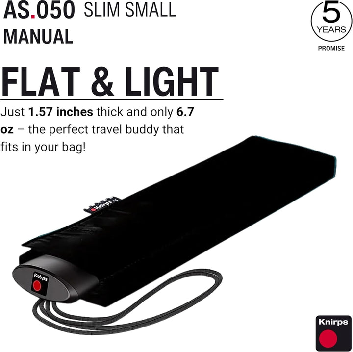 Knirps Taschenschirm AS.050 Slim Small Manual - Der flachste Knirps - Superleicht - Klein und kompak
