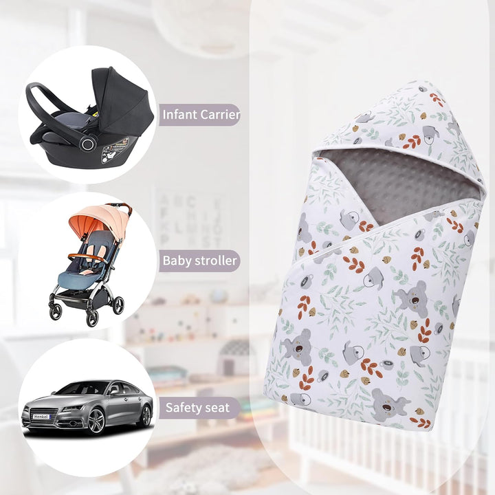 Miracle Baby Einschlagdecke Babyschale Winter Baumwolle Reversible Decke Universal Kuscheldecke 90x9