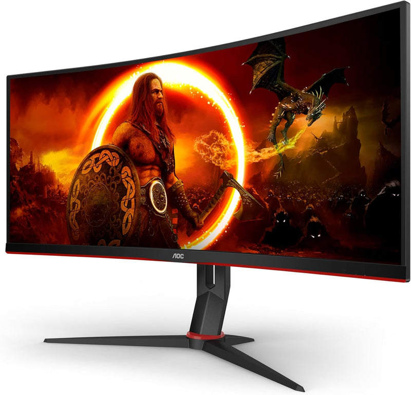 AOC Gaming CU34G2XP - 34 Zoll WQHD Curved Monitor, 180 Hz, FreeSync Prem., HDR400 (3440x1440, 1ms Gt