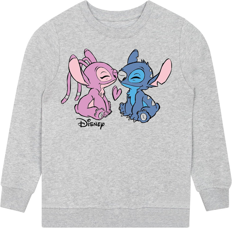 Disney Stitch Pullover Mädchen | Stitch Und Angel Sweatshirt Mädchen | Pullover Für Mädchen 152 Swea