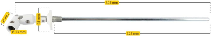 Schellenberg Gelenkl. 30° 6-kt 7/45/22mm weiss 7/45/22 Weiss, 7/45/22 Weiss