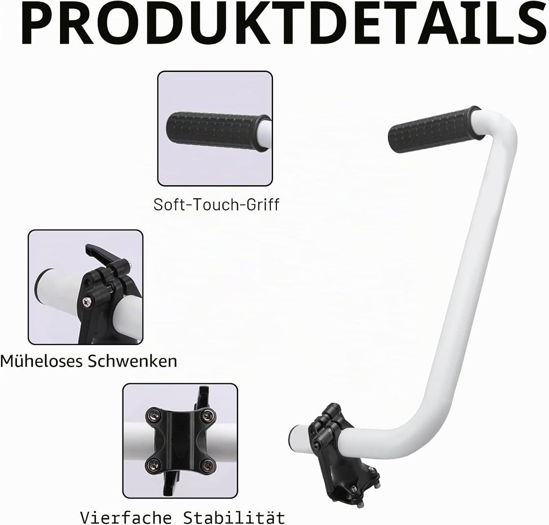 Trimmergriff, Rasentrimmer-Griff aus Aluminium, Ergonomischer Griff für Rasenmäher, Trimmer-Griffver