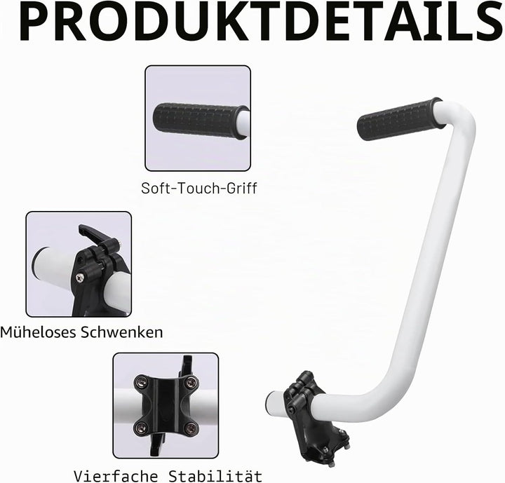Trimmergriff, Rasentrimmer-Griff aus Aluminium, Ergonomischer Griff für Rasenmäher, Trimmer-Griffver
