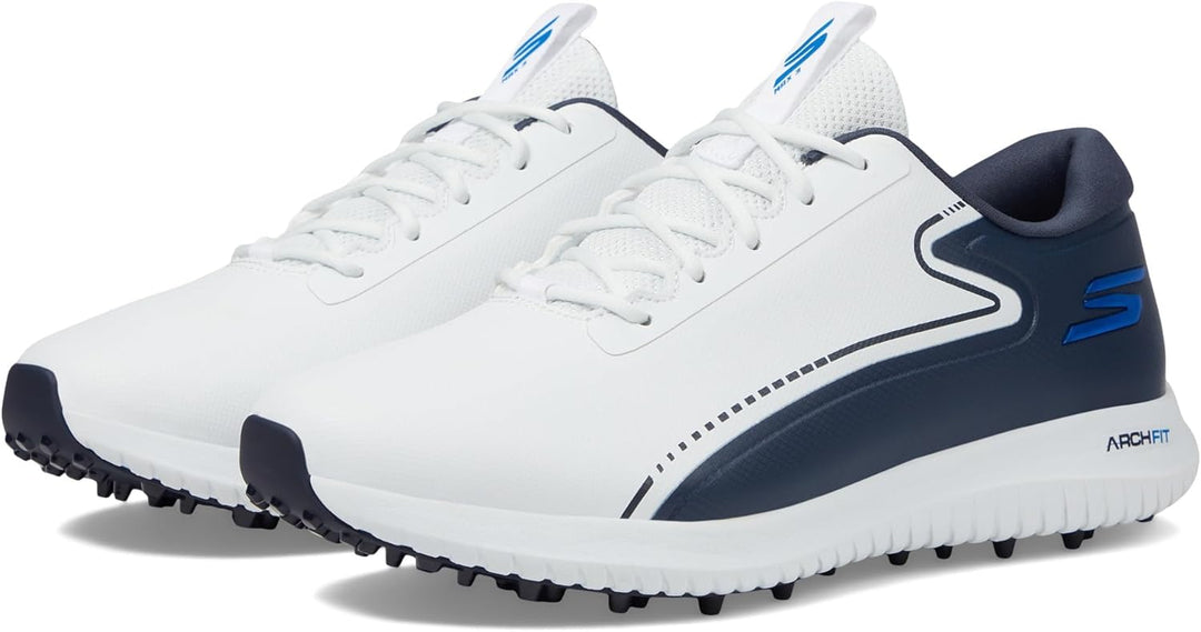 Skechers Herren 214032 Sportschuhe 41 EU Weiss Marineblau, 41 EU Weiss Marineblau