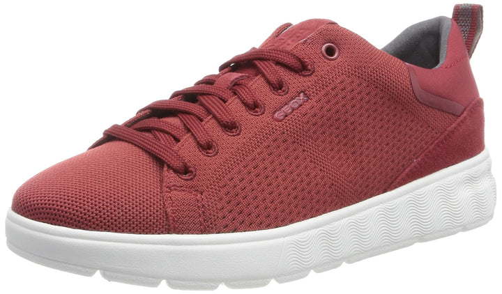 Geox Herren U Spherica Ec4 Sneaker 42 EU Dk Red, 42 EU Dk Red