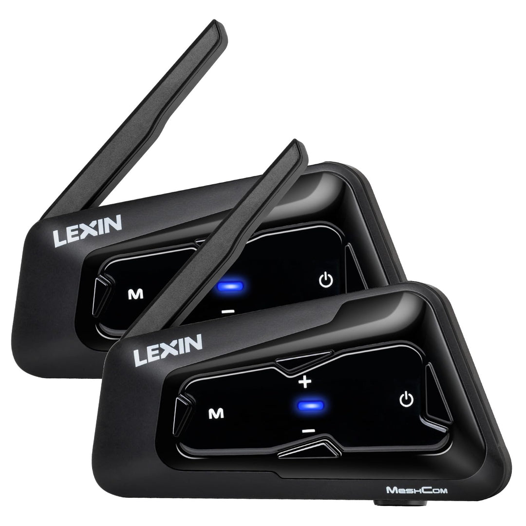 LEXIN MeshCom Motorrad Headset Mesh 3.0, Helm Kommunikationssystem, Motorradhelm Gegensprechanlage m