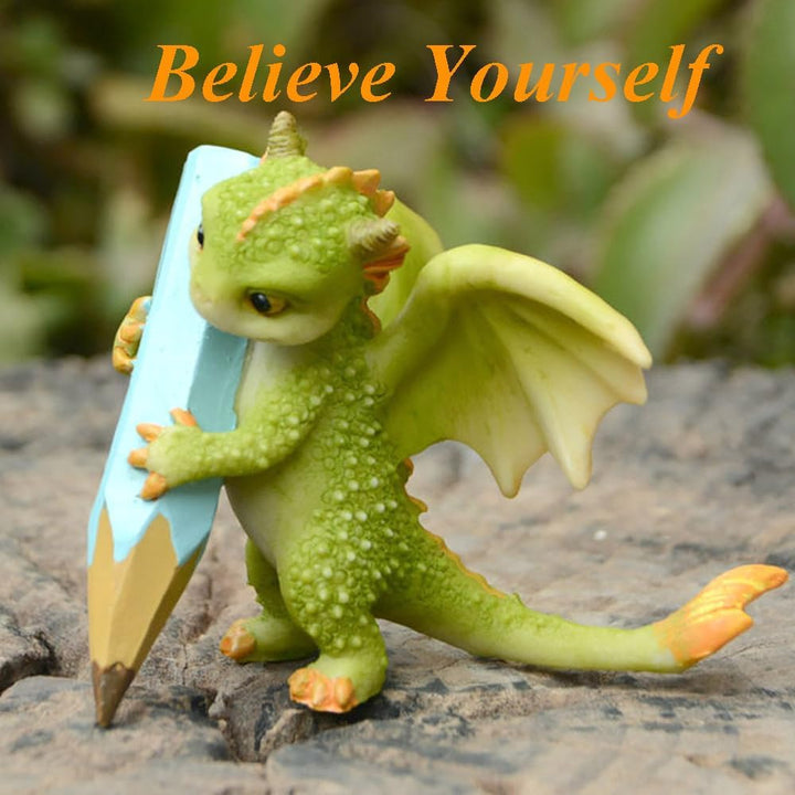 Miniatur Fee Garten Drache Figurine- Mein Solokonzert Singen Drache, Singen Drache