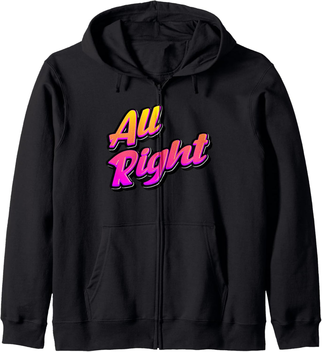 Farbenfrohe Zitate Ausdruck Outfit Grafik Designs Kapuzenjacke