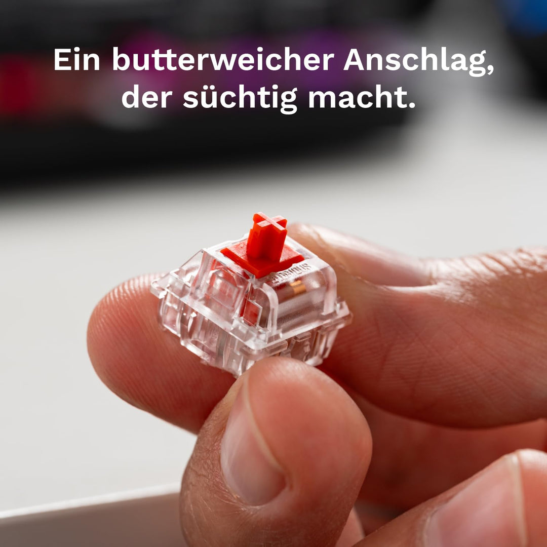 GLORIOUS Fox Lineare Schalter (110x) 3-Pin für Tastatur, Vorgeschmiert Geschmiert Taktil (Fox), Gesc
